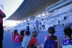 Entrenamiento atletismo en el Foro Iberoamericano 1