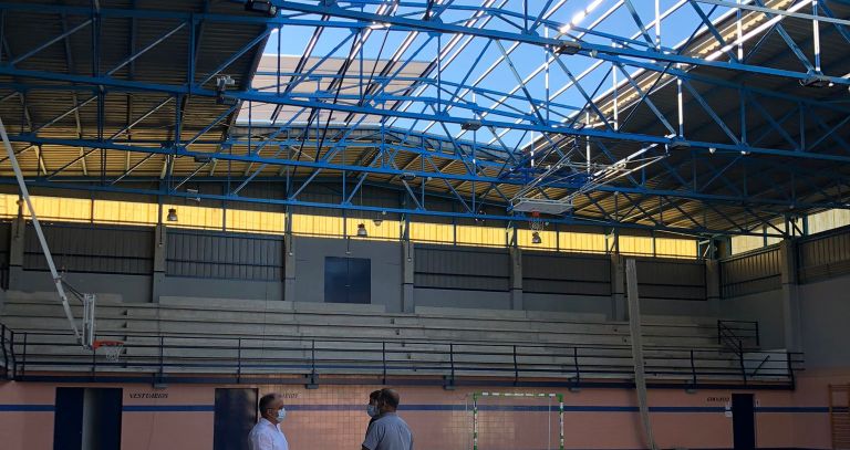 Obras mejora en instalaciones deportivas de Beas