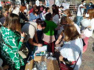 Concentración en Huelva en favor de la sanidad pública