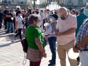 Concentración en Huelva en favor de la sanidad pública