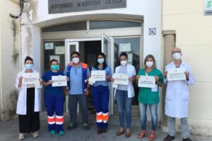 Protesta en los centros de salud de Huelva 2