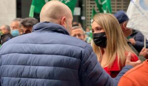 24112021 CS MARIA PONCE Manifestacion en Huelva contra la modificacion de la Ley de Seguridad del Estado 01