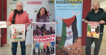 Presentacion campana de IU de ayuda al pueblo saharaui