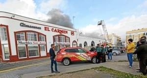 Incendio en seis naves de Isla Cristina 4