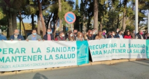 Protesta alcaldes por la Sanidad 2