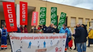 Octava protesta sindical por la carrera profesional para todos los trabajadores del SAS