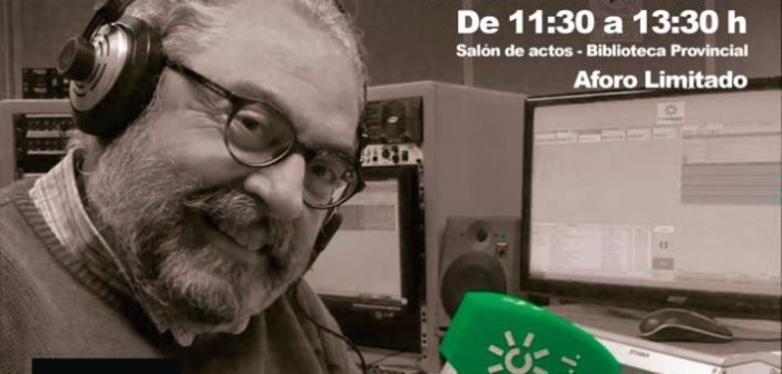 Charla de Javier Domínguez sobre Toots Thielemans en la biblioteca de Huelva