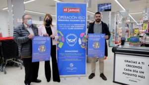 Los súpers de El jamón recogen comida para el Banco de Alimentos