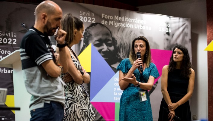 El Ayuntamiento de Huelva comparte su experiencia de intervención juvenil con migrantes en el Foro Mediterráneo de Migración Urbana de Sevilla