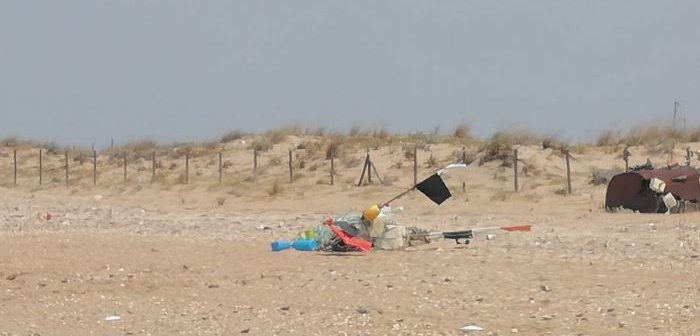AxSí denuncia el "estado lamentable" de la playa del Espigón