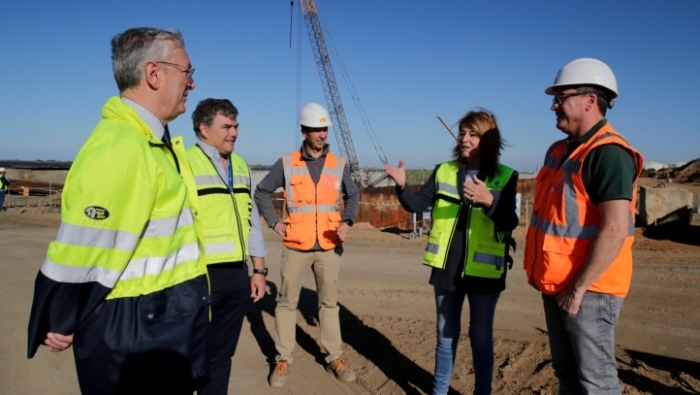 La ampliación norte del Muelle Sur del Puerto entra en su fase final 