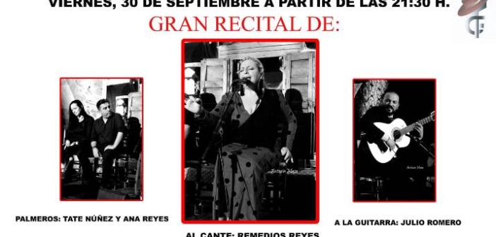 Remedios Reyes, en la Tertulia Flamenca de las Colonias