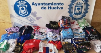 La Policía Local de Huelva se incauta de 414 prendas falsificadas