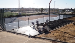 La nueva pista de tenis de Palos es ya una realidad