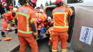 Así ha sido el simulacro de emergencias por nube tóxica en Palos