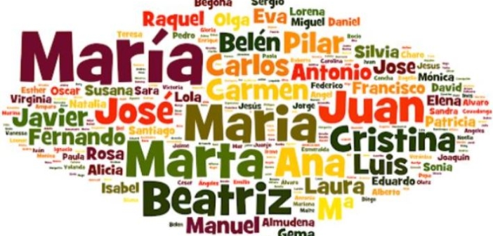 ¿Cuáles son los nombres más comunes en Huelva?