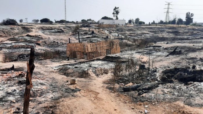 incendio asentamiento seydou Diop