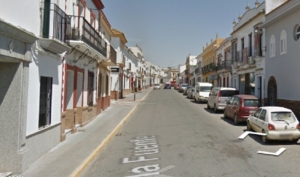 Calle en la que han sido atropelladas cuatro personas