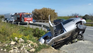 herido en un accidente en Moguer