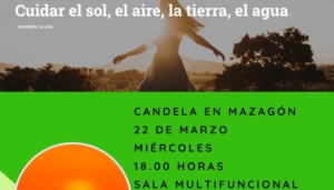 Cartel presentación Candela en Mazagón