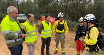 El Infoca colabora con la UME en las prácticas de extinción de incendios en Valverde y Zalamea