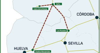 Mapa Huelva- Zafra