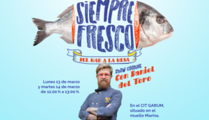 Un show cooking para poner en valor las bondades del pescado de lonja en Isla Cristina
