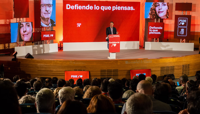 Pedro Sánchez clausura la convención municipal del PSOE en Huelva