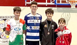 Oro para el canterano del IES La Orden David Carvajal en el Sub-15 del TOP TTR