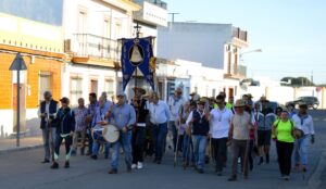 San Juan, primera parada de la XXIV Peregrinación al Rocío de la Prisión de Huelva