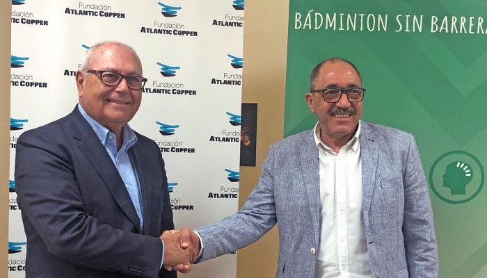 La Fundación Atlantic Copper mantiene su patrocinio del proyecto ‘Bádminton sin barreras’