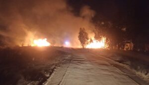 Incendio restos de poda en Bollullos