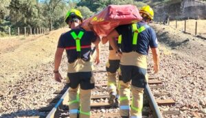 Rescate bomberos Huelva-Zafra
