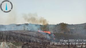 Declarado un incendio en el paraje 'Cabezo el Polo' de Calañas