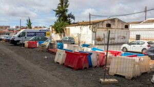 Las obras del aparcamiento de la avenida Unión Europea, en marcha