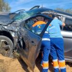 Un accidente en El Cruce entre dos coches y una autocaravana deja varios heridos