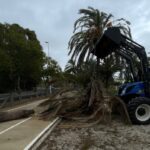 Imágenes del paso de la borrasca Aline por Lepe y La Antilla