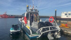 Mazagón acoge la presentación de dos nuevas embarcaciones de inspección pesquera
