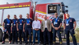 Excelente actuación de los bomberos de Huelva en los Juegos Europeos 2023
