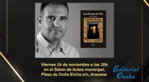 Juanjo Alcaide presenta su primer libro el 24 de noviembre en Aracena