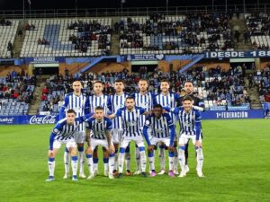 Once del Recreativo de Huelva. (L. Limón)