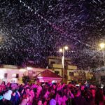 La ‘Zambomba en Navidad’ llena Aljaraque de nieve, música y alegría