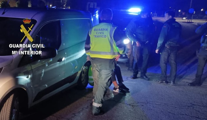 A 170 km/h por la A-481 con 700 kilos de hachís en una furgoneta