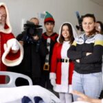 La emocionante visita de Papá Noel a los niños hospitalizados en Huelva