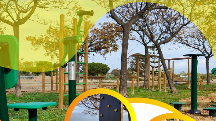 El Parque de la Flecha en La Antilla se convierte en un área deportiva biosaludable
