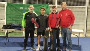 Alejandro González y Salva Atienza, ganadores del I Gran torneo de Navidad de pádel de Palos