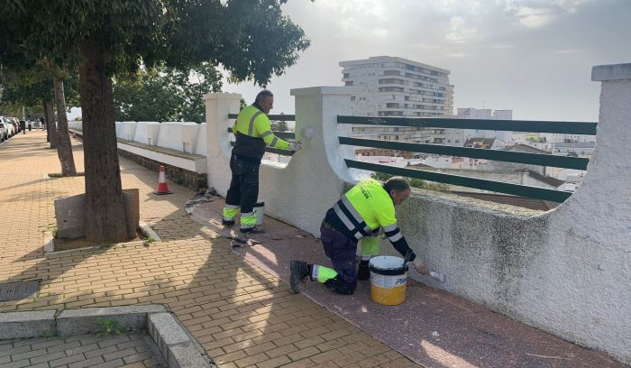 El Parque Alonso Sánchez y sus alrededores se ponen 'guapos' para las Fiestas de San Sebastián