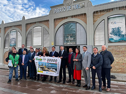 La ONCE dedica un cupón al 150 aniversario del Puerto de Huelva