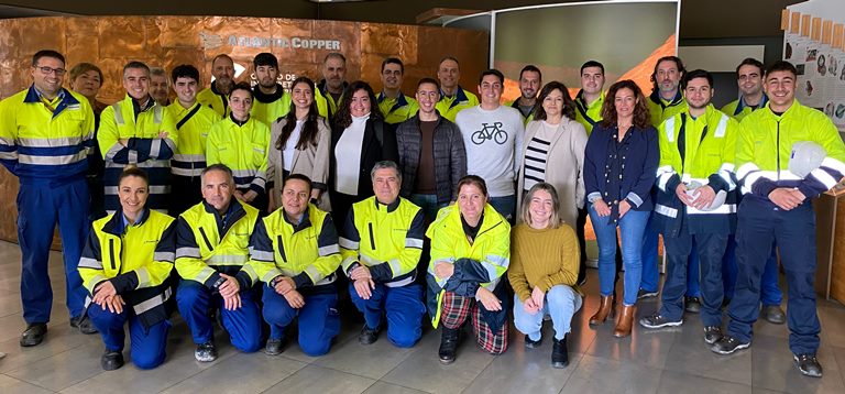 Atlantic Copper recibe a cuatro alumnos de Prevención de Riesgos Profesionales de FP Dual