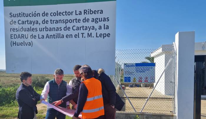 La Junta ultima las obras que completan la depuración de aguas residuales de Cartaya